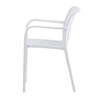 Zahradní židle plast, bílá, CT-X7029 WT