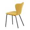 Jídelní židle, žlutá, látka, CT-S8010 YEL2