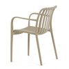 Zahradní židle plast, béžová, CT-X7029 CAP