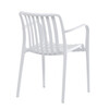 Zahradní židle plast, bílá, CT-X7029 WT