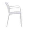 Zahradní židle plast, bílá, CT-X7029 WT