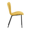Jídelní židle, žlutá, látka, CT-S8010 YEL2