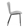 Jídelní židle, stříbrná, látka, CT-S8010 SIL2