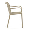 Zahradní židle plast, béžová, CT-X7029 CAP