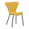 Jídelní židle, žlutá, látka, CT-S8010 YEL2