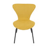 Jídelní židle, žlutá, látka, CT-S8010 YEL2