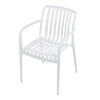 Zahradní židle plast, bílá, CT-X7029 WT