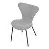 Jídelní židle, stříbrná, látka, CT-S8010 SIL2