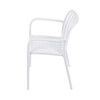 Zahradní židle plast, bílá, CT-X7029 WT