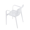 Zahradní židle plast, bílá, CT-X7029 WT