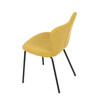 Jídelní židle, žlutá, látka, CT-S8010 YEL2