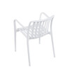 Zahradní židle plast, bílá, CT-X7029 WT