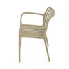 Zahradní židle plast, béžová, CT-X7029 CAP