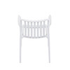 Zahradní židle plast, bílá, CT-X7029 WT