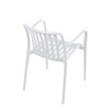Zahradní židle plast, bílá, CT-X7029 WT
