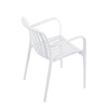 Zahradní židle plast, bílá, CT-X7029 WT