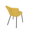 Jídelní židle, žlutá, látka, CT-S8010 YEL2