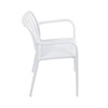 Zahradní židle plast, bílá, CT-X7029 WT