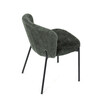 Jídelní židle, zelená, látka bouclé, CT-W1077 GRN2