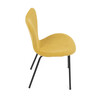 Jídelní židle, žlutá, látka, CT-S8010 YEL2