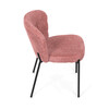 Jídelní židle, růžová, látka bouclé, CT-W1077 PINK2