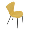 Jídelní židle, žlutá, látka, CT-S8010 YEL2