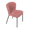 Jídelní židle, růžová, látka bouclé, CT-W1077 PINK2