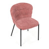 Jídelní židle, růžová, látka bouclé, CT-W1077 PINK2