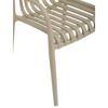 Zahradní židle plast, béžová, CT-X7029 CAP
