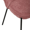 Jídelní židle, růžová, látka bouclé, CT-W1077 PINK2