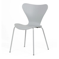 Jídelní židle, šedá, plast, CT-X7034 GREY