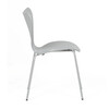 Jídelní židle, šedá, plast, CT-X7034 GREY