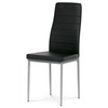 Jídelní židle, černá, ekokůže, DCL-377 BK