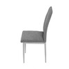 Jídelní židle, šedá, látka, DCL-379 GREY2