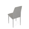 Jídelní židle, šedá, látka, DCL-379 LAN2