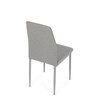 Jídelní židle, šedá, látka, DCL-379 LAN2