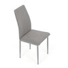 Jídelní židle, šedá, látka, DCL-379 LAN2