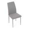 Jídelní židle, šedá, látka, DCL-379 LAN2