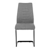 Jídelní židle, šedá, látka, DCL-438 GREY2