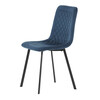 Jídelní židle, modrá, sametová látka, DCL-973 BLUE4