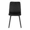 Jídelní židle, černá, sametová látka, DCL-973 BK4
