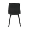 Jídelní židle, černá, sametová látka, DCL-973 BK4