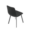 Jídelní židle, černá, sametová látka, DCL-973 BK4