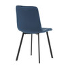Jídelní židle, modrá, sametová látka, DCL-973 BLUE4