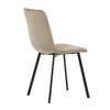 Jídelní židle, béžová, sametová látka, DCL-973 CAP4