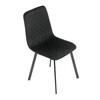 Jídelní židle, černá, sametová látka, DCL-973 BK4