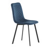 Jídelní židle, modrá, sametová látka, DCL-973 BLUE4