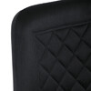 Jídelní židle, černá, sametová látka, DCL-973 BK4
