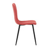 Jídelní židle, červená, manšestrová látka, DCL-964 RED2