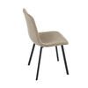 Jídelní židle, béžová, sametová látka, DCL-973 CAP4